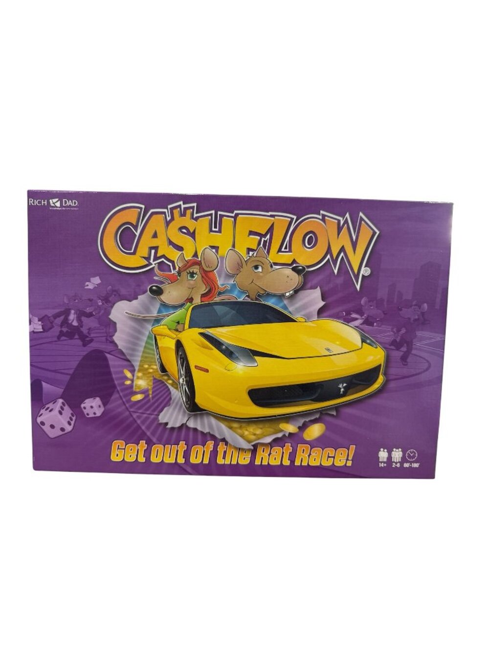 Cashflow Board Game By Rich Dad - Learn Investing Strategy Fun For 2-6 Players A